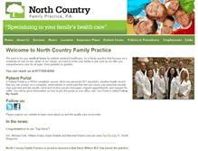 Tablet Screenshot of northcountryfamilypractice.com